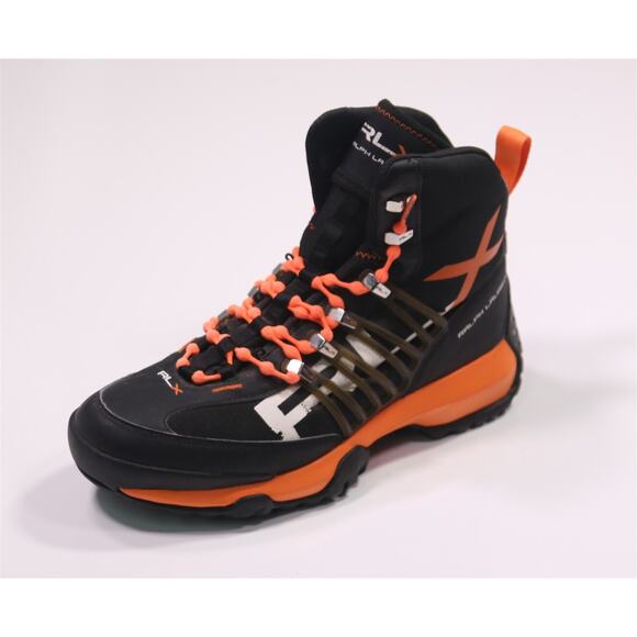 RLX Ralph Lauren X Abridge Ranger Hiking Boots Black Orange Men's US 9 - Picture 1 of 10
